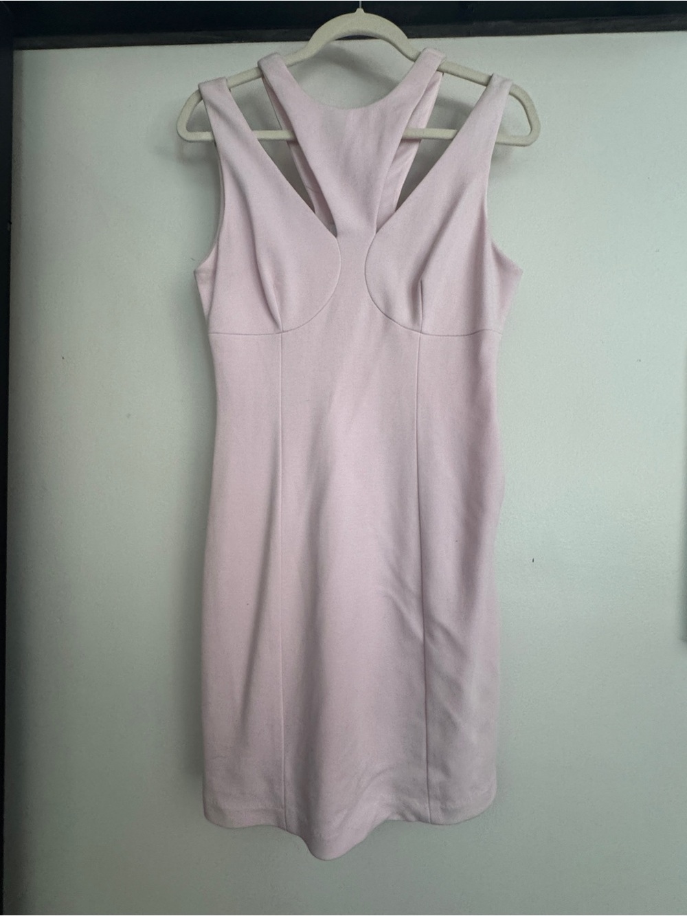 Bailey 44 Pale Pink Racerback Bodycon Mini Dress